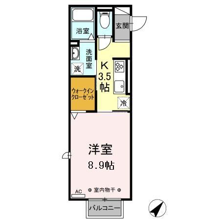 D-chambre Sの間取り