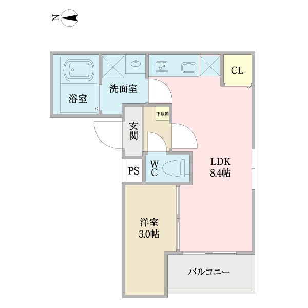ＭＯＶＥ庄内通の間取り