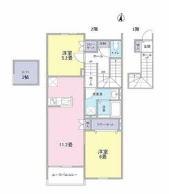 南向きの La Tiara Fussaの間取り