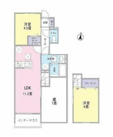 南向きの La Tiara Fussaの間取り