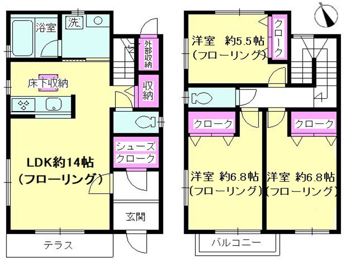 ガーデンヒルズ湘南台Ｄ棟の間取り