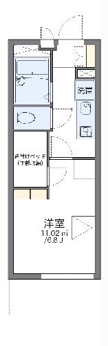 レオパレスSensui Ⅱの間取り