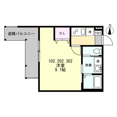 ベイルーム矢向リベルテの間取り