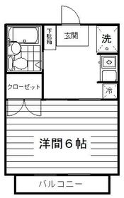 ホワイトコーポB棟の間取り