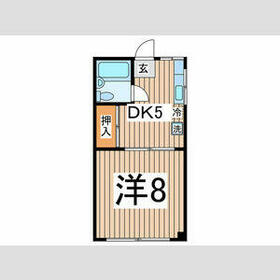ハイツ大川の間取り