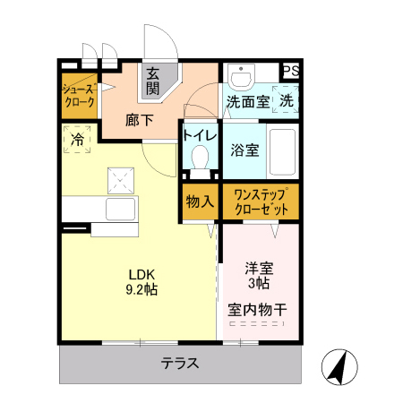 エトワール Aの間取り