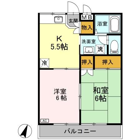 ＮＳグリーンヒルズの間取り