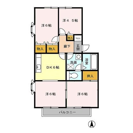 ジュネス宮沢 ABの間取り