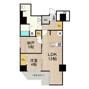 レジディア堺筋本町プレイスの間取り