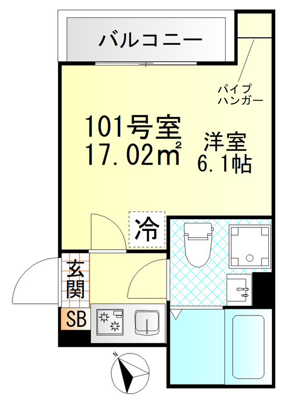 Valle Feliz雑色の間取り