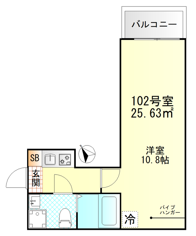 Valle Feliz雑色の間取り