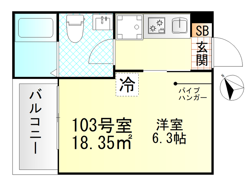 Valle Feliz雑色の間取り