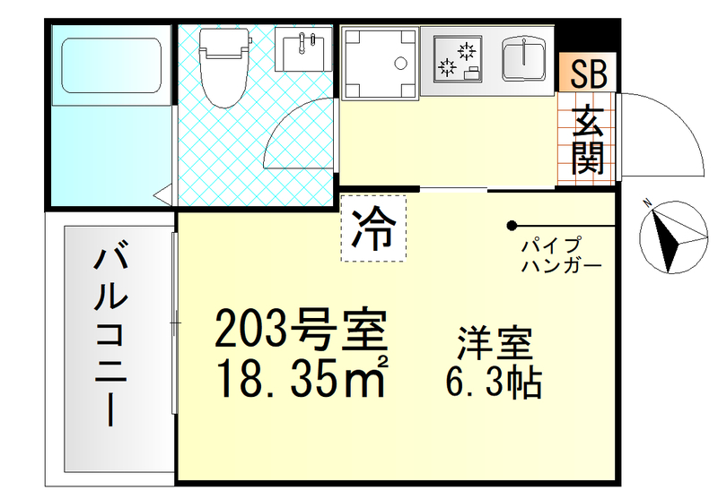 Valle Feliz雑色の間取り