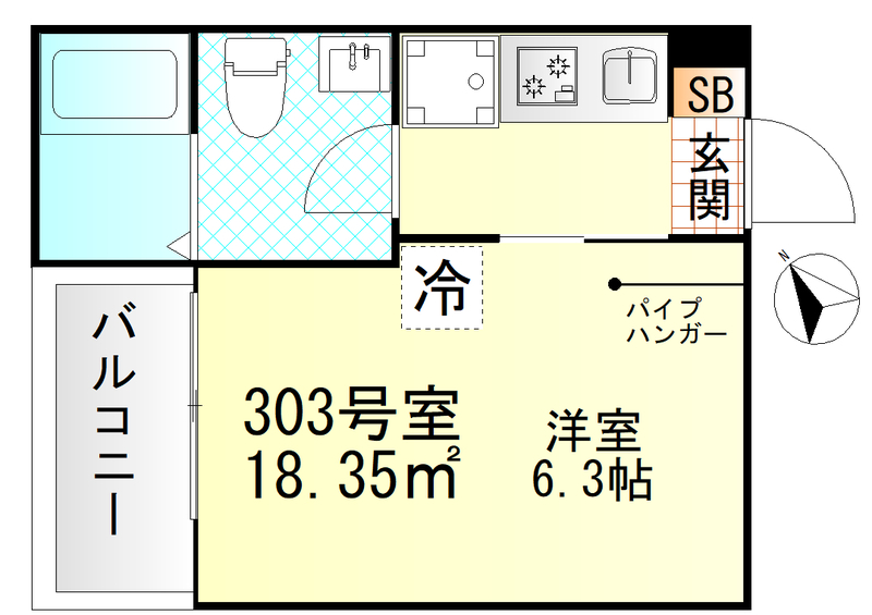 Valle Feliz雑色の間取り