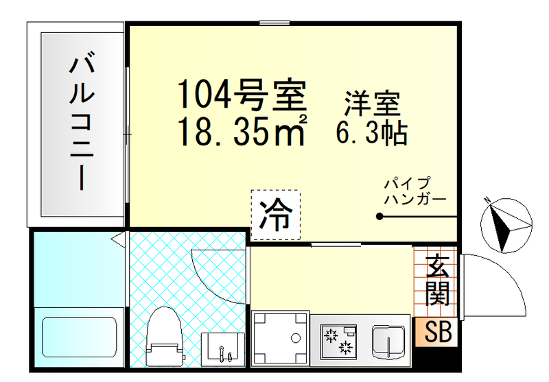 Valle Feliz雑色の間取り