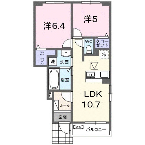 仮称；宮久保４丁目アパートⅠの間取り