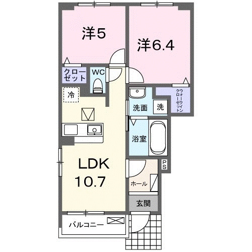 仮称;宮久保4丁目アパートⅡの間取り