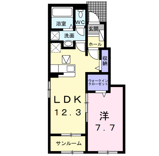 仮称;宮久保4丁目アパートⅢの間取り