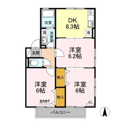 ビューパレスの間取り