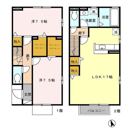 ルミエールⅡの間取り