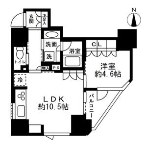 プレミスト新宿都庁前の間取り