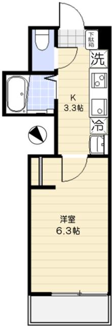 エクセラン松戸Ⅲの間取り