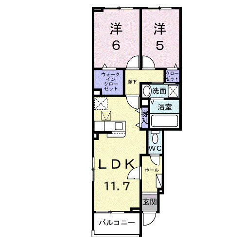 ベル　エリタージュの間取り