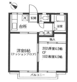 カーサ萩山の間取り