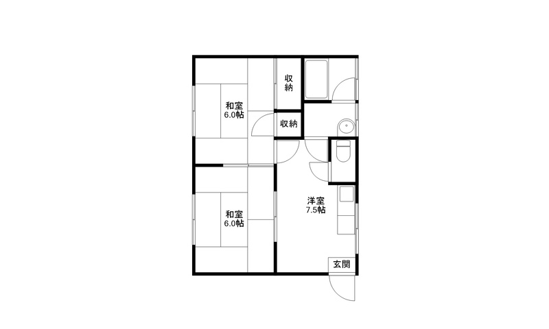 エスパール干潟2号棟の間取り