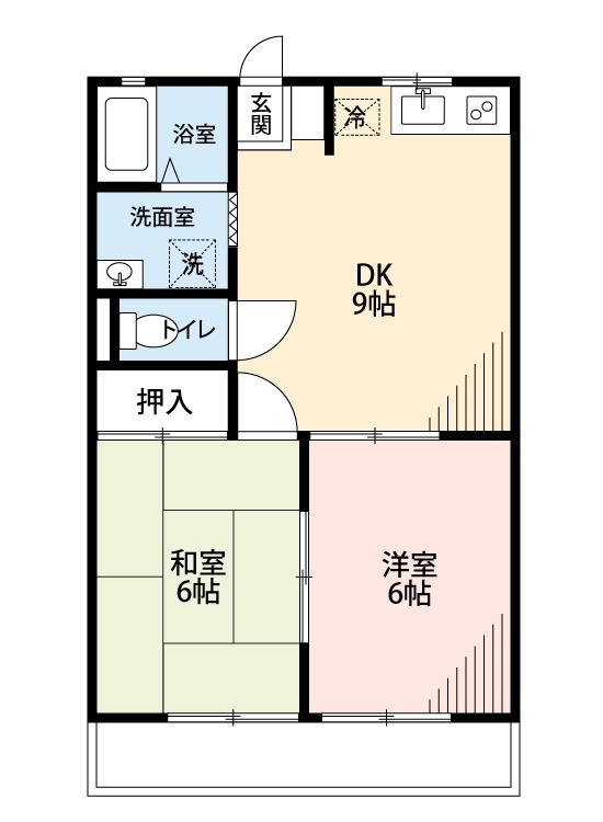 コーポ・ホワイトリバーの間取り