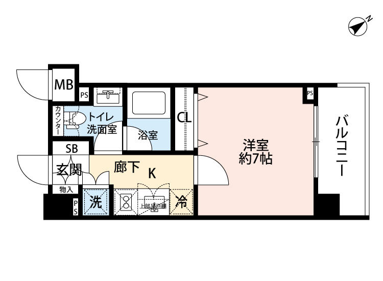 フェニシア学芸大学 411号の間取り