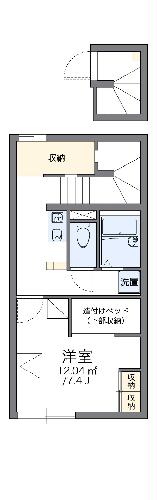 レオパレスリトルウッドの間取り