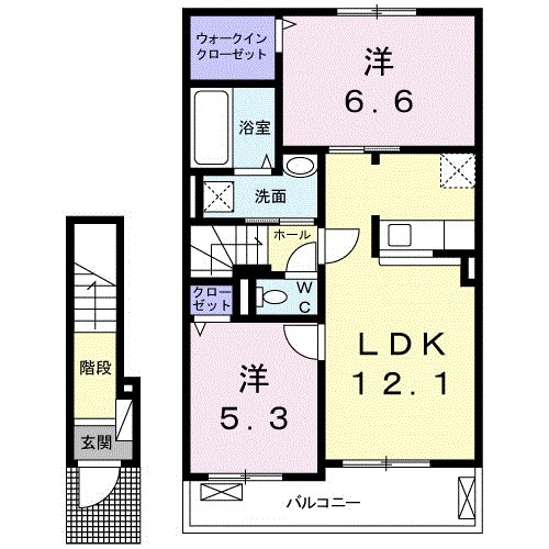 ピッコラフォレスタⅢの間取り