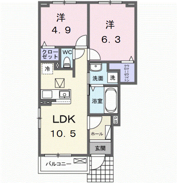 上辺見アパート(028807601)の間取り