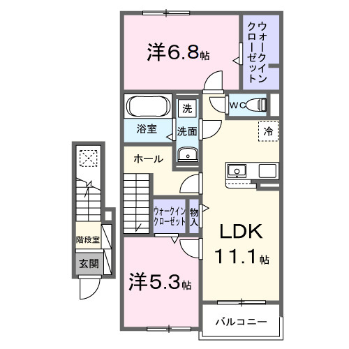 ニコ　ライフの間取り
