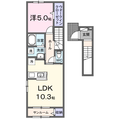 セリーン　ネストの間取り
