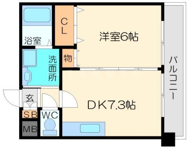 パレス東洋小松館の間取り