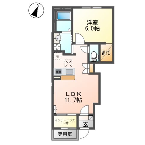 仮)つくばみらい市小絹新築アパートの間取り