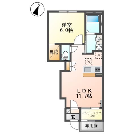 仮)つくばみらい市小絹新築アパートの間取り