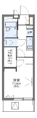 レオパレス陽だまりの間取り