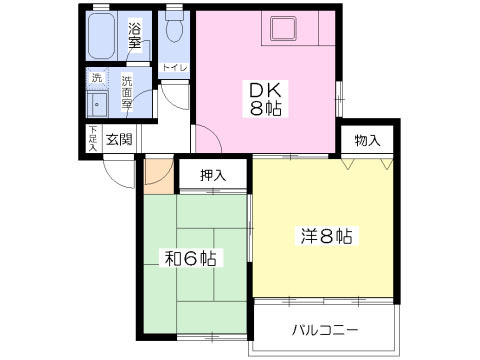 ファミリーハイツAの間取り