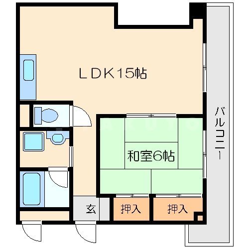 エバーグリーン淀川4号館の間取り
