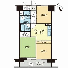 ライオンズマンション練馬の間取り