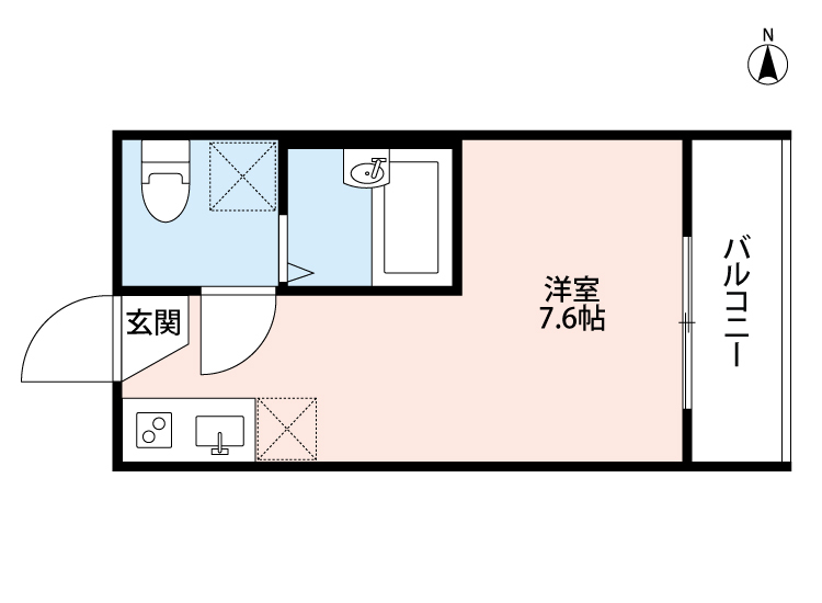Cuore Kamata(クオーレカマタ)の間取り
