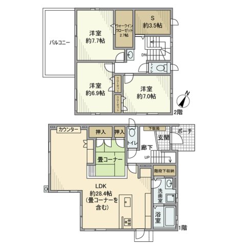 桃山町4丁目戸建の間取り
