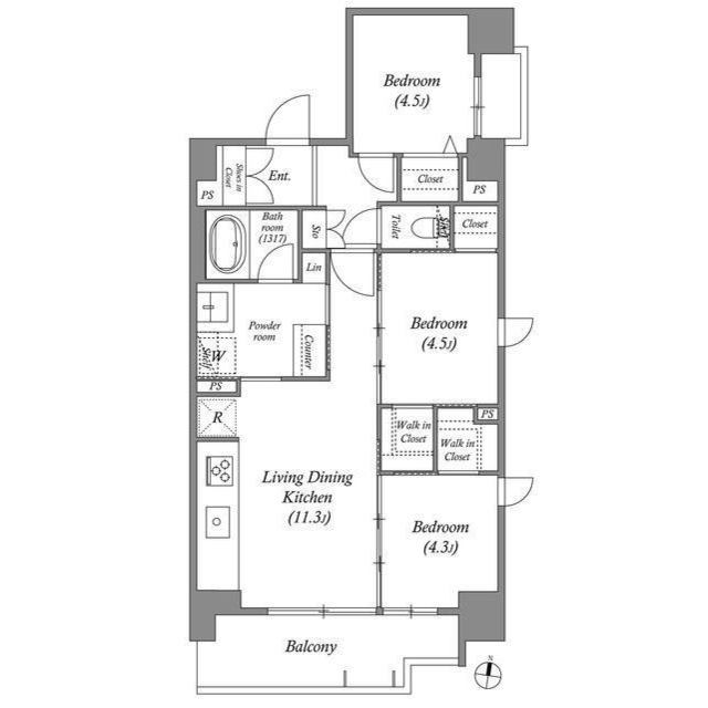 ACP Residence三ノ輪テラス の間取り