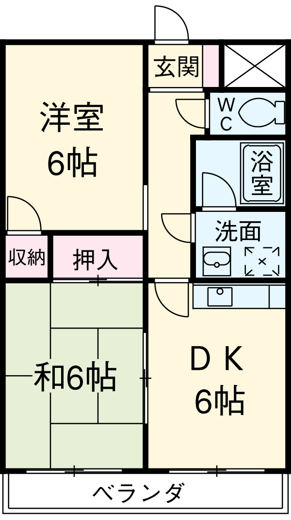 三鈴ライフの間取り