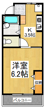 ディアコート2の間取り