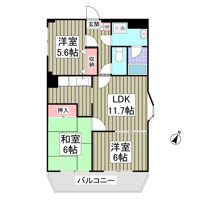 クリソベール本丸の間取り