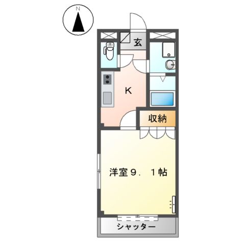 プランドールA の間取り